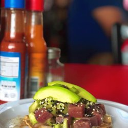 Mariscos Sonora Querida - Tostada de Atún Azul