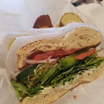 Zi Pani Cafe Bistro - Very Veggie on a tasted Everything bagel - New American Near Me - Frederick, Maryland