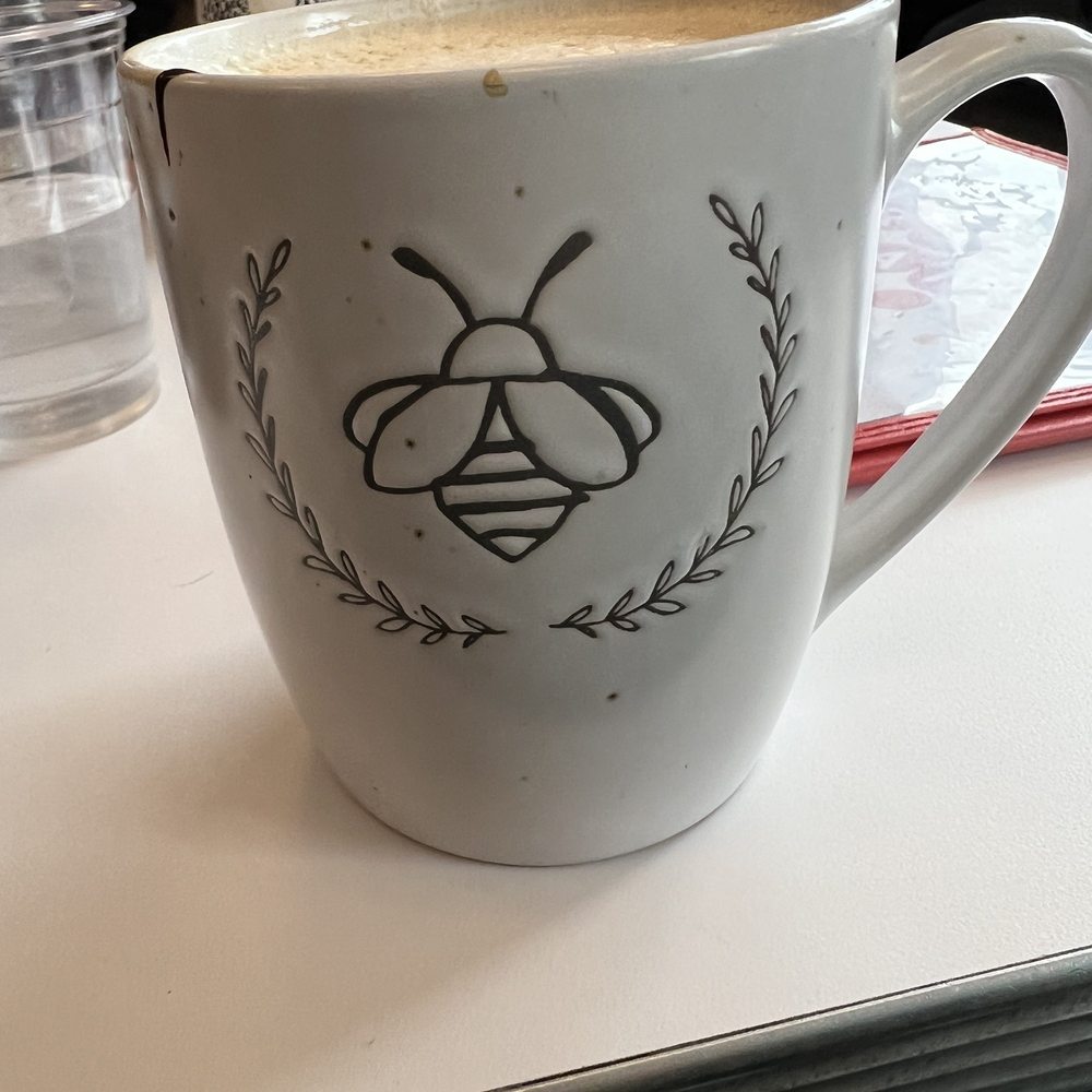 Crazy Beans - Decaf latte with whole milk, alittle bit dark chocolate and toasted marshmallow syrup - Breakfast & Brunch Near Me - Greenport, New York Crazy Beans - Decaf latte with whole milk, alittle bit dark chocolate and toasted marshmallow syrup - Breakfast & Brunch Near Me - Greenport, New York