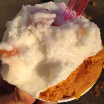 Gelateria del Teatro - Peach/Lavender + Pumpkin/chocolate - Ice Cream & Frozen Yogurt Near Me - Rome, RM