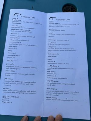 Menu photo 1 Corkscrew Cafe Carmel Valley, CA