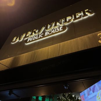Over Under Public House - Outside signage - New American Near Me - Burbank, California Over Under Public House - Outside signage - New American Near Me - Burbank, California