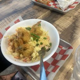 Shrimp Alfredo. Shrimp Alfredo.