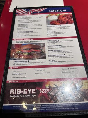 Menu photo 7 America Las Vegas, NV Menu photo 7 America Las Vegas, NV