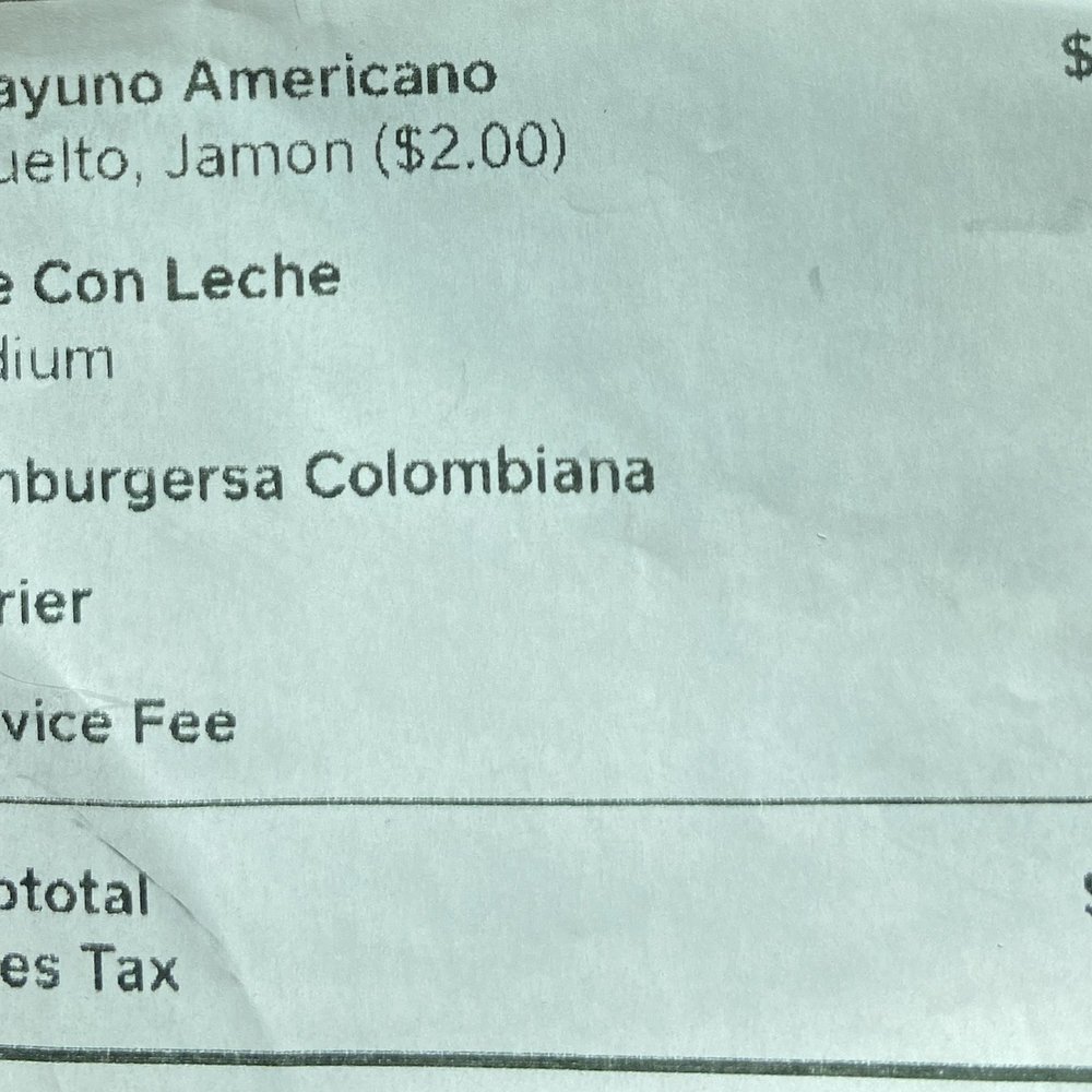 $4.46 service fee with no waitresses. $4.46 service fee with no waitresses.