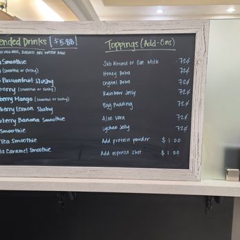 Organic Teahouse Express - a menu on a blackboard - Coffee & Tea Near Me - Victorville, California Organic Teahouse Express - a menu on a blackboard - Coffee & Tea Near Me - Victorville, California