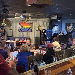Purple Rhino - A rocking the mike at karaoke