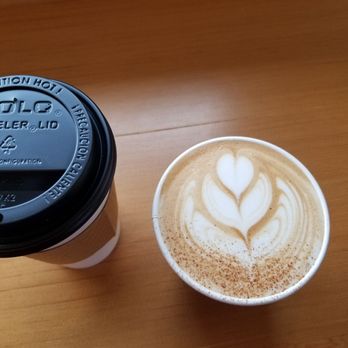 The Mill - Latte art even on to go drinks. Really sweet of the barista! - Coffee & Tea Near Me - Sacramento, California