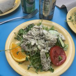 Peacham Café - Pesto chicken salad.