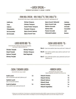 Menu photo 5 Hashi Sushi New Canaan, CT Menu photo 5 Hashi Sushi New Canaan, CT