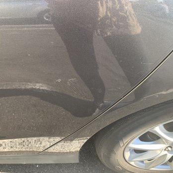 Big Wave Express Car Wash - Scratches on the side of the car - Car Wash Near Me - Whittier, California