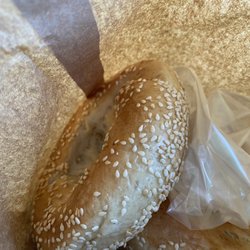 Château Bagel - Sesame Bagels... Hot!! Fresh!! In bag - we will see if I don't eat them on the way home. Shh. Don't tell usually get 2 in me