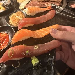 Nigiri and steak