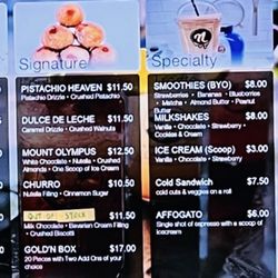 Gold N Honey - Menu