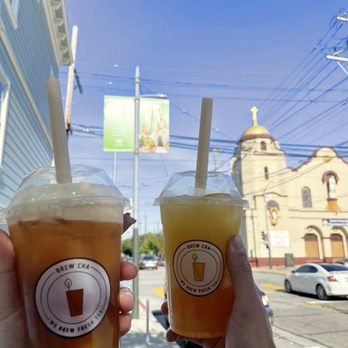 Brew Cha - Fresh Kumquat Lemon Tea GH Fresh Passion Fruit G. Tea GH - Bubble Tea Near Me - San Francisco, California Brew Cha - Fresh Kumquat Lemon Tea GH Fresh Passion Fruit G. Tea GH - Bubble Tea Near Me - San Francisco, California