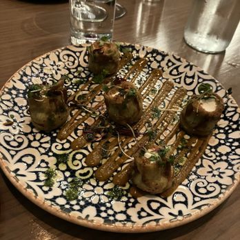 The Goldfinch - Goat cheese stuffed artichokes - New American Near Me - Irvine, California The Goldfinch - Goat cheese stuffed artichokes - New American Near Me - Irvine, California