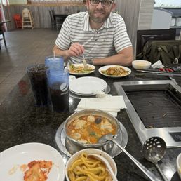 The Tom Yum Soup is the best!  This buffet has so many spices and sauces. You can really customize your dish.