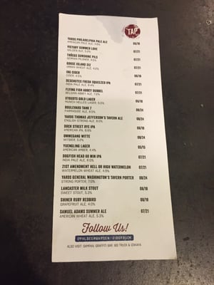 Menu photo 7 Independence Beer Garden Philadelphia, PA