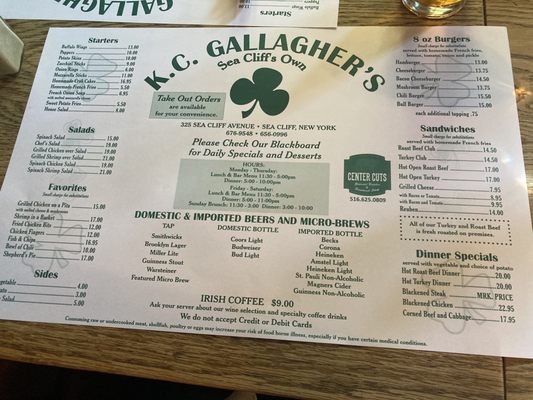 K C Gallaghers by null