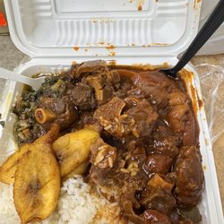 When they are out of your fav ackee & chicken back w roast breadfruit, but the oxtail is so hittin' so all is well