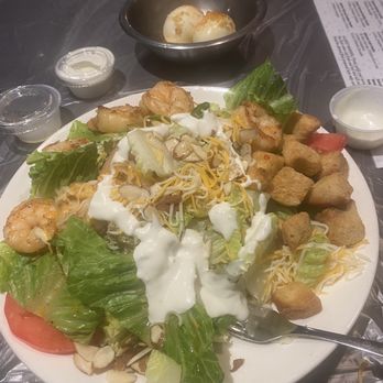 King Cajun Crawfish - House Salad with shrimp - Cajun/Creole Near Me - Orlando, Florida King Cajun Crawfish - House Salad with shrimp - Cajun/Creole Near Me - Orlando, Florida