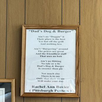 Dad's Dog & Burger - Poem - Burgers Near Me - Pittsburgh, Pennsylvania