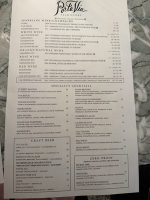 Menu photo 3 Porta Via Palm Desert, CA Menu photo 3 Porta Via Palm Desert, CA