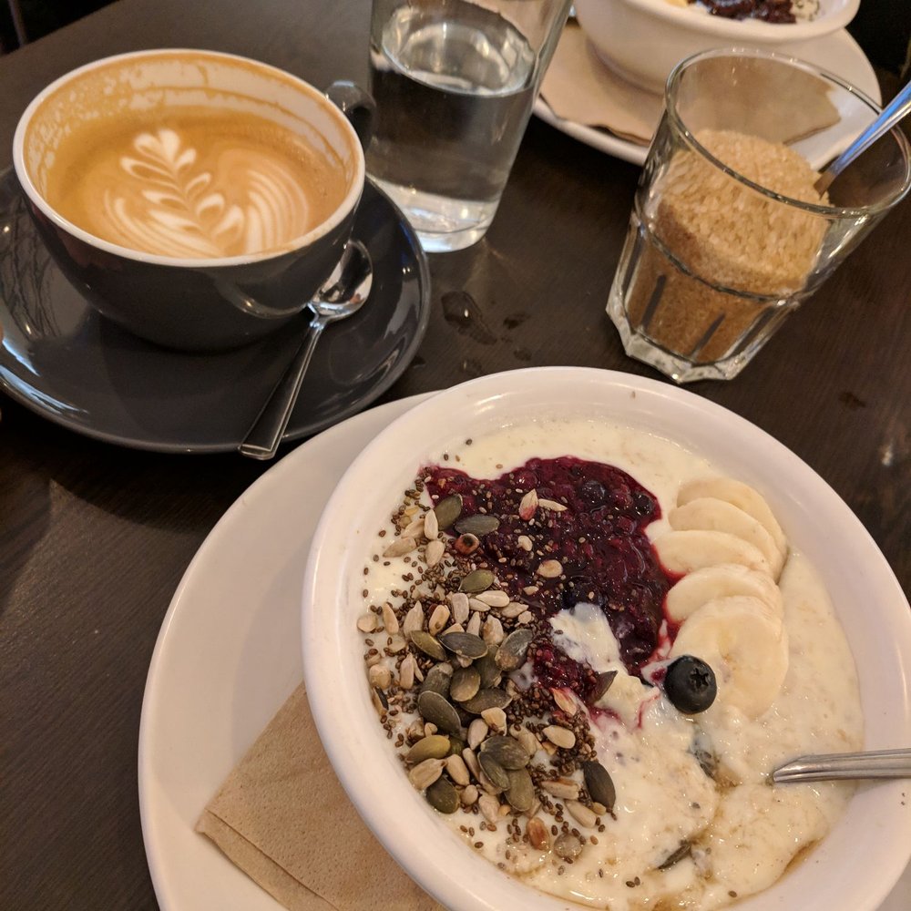 Bold Street Coffee - Super porridge and latte - Coffee & Tea Near Me - Liverpool, XMS Bold Street Coffee - Super porridge and latte - Coffee & Tea Near Me - Liverpool, XMS