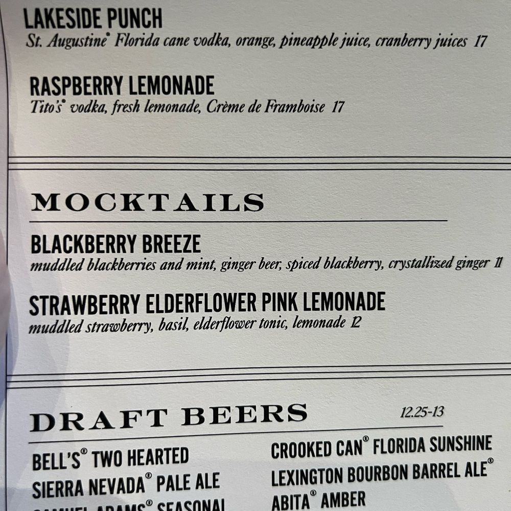 Bigfire - menu - American Near Me - Orlando, Florida