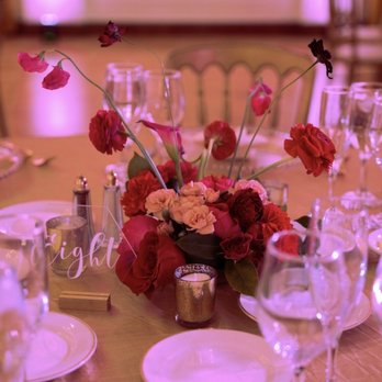 Chic Flowers and Events - This is where we were left feeling kind of ripped-off. The centerpieces-definitely not big & full or filled with "lots of greenery" - Florists Near Me - Carlsbad, California