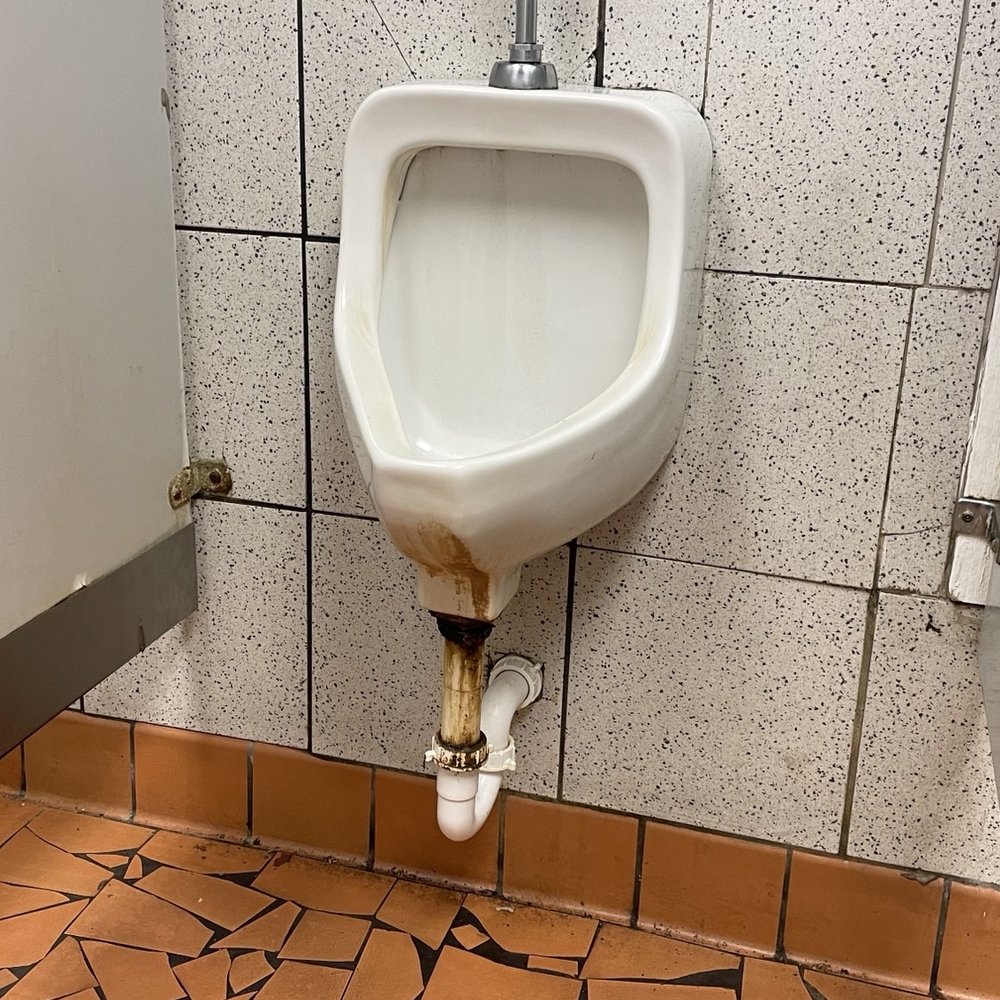 Bernie's Chicken - a urinal in a public restroom - Coffee & Tea Near Me - Columbia, South Carolina