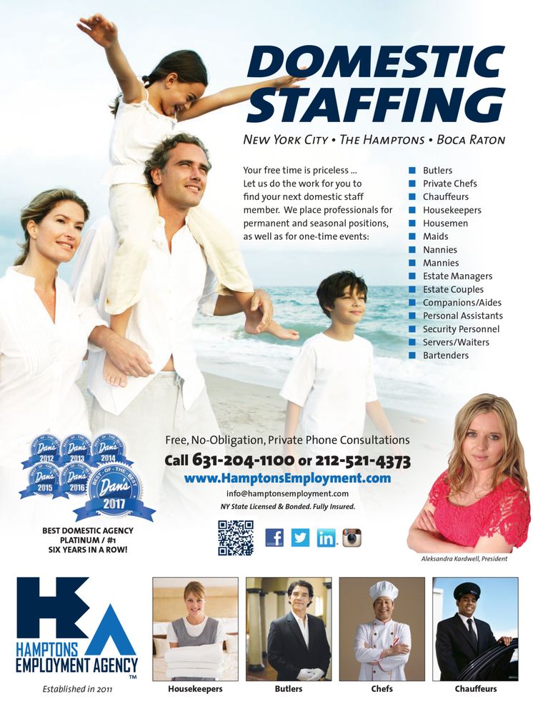 HAMPTONS EMPLOYMENT AGENCY Updated September 2024 149 Hampton Rd