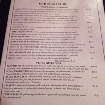 Sammy T's - Vegan menu!! :) - American Near Me - Fredericksburg, Virginia