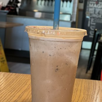 MOOYAH - Mocha Oreo cookie moo shake.  As good as it sounds!   Limited time only. - Burgers Near Me - Madison, Wisconsin