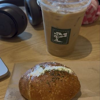 SET Coffee - Spanish latte and garlic cream cheese salt bread - Coffee & Tea Near Me - Chino, California SET Coffee - Spanish latte and garlic cream cheese salt bread - Coffee & Tea Near Me - Chino, California