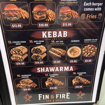 Fin & Fire - Menu - Armenian Near Me - North Hollywood, California