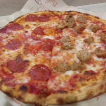 Blaze Pizza - Half and half considered one topping! - Pizza Near Me - Brea, California