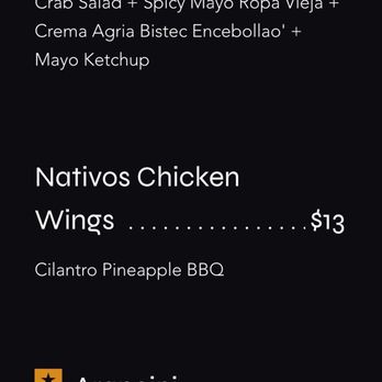 Nativos - Menu - Cocktail Bars Near Me - Trujillo Alto, Puerto Rico