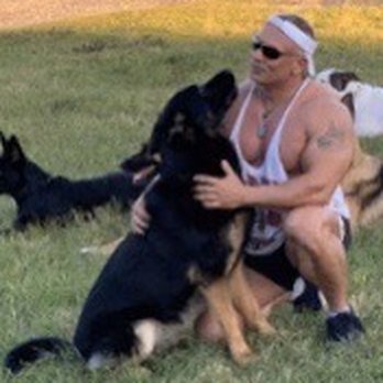 Florida State K-9 Academy - Chris Praising His German Shepherd Beast - Pet Training Near Me - Port St. Lucie, Florida Florida State K-9 Academy - Chris Praising His German Shepherd Beast - Pet Training Near Me - Port St. Lucie, Florida