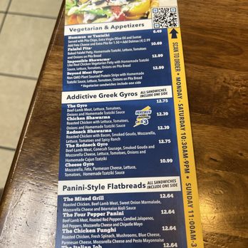 Mediterranean Sandwich Co - Front of menu - Mediterranean Near Me - Mobile, Alabama Mediterranean Sandwich Co - Front of menu - Mediterranean Near Me - Mobile, Alabama