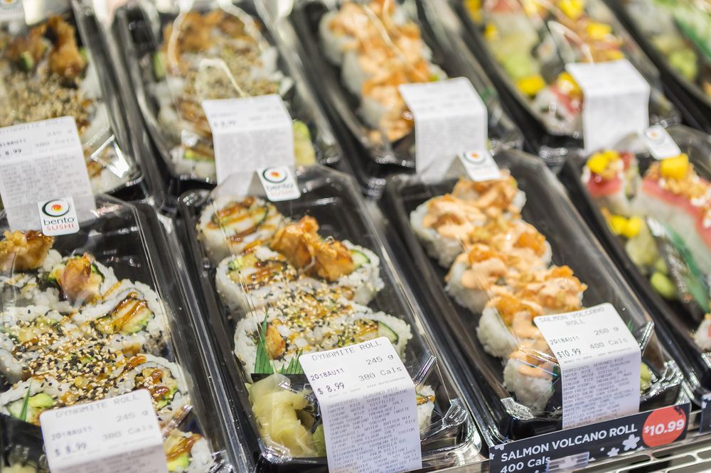 Food from Bento Sushi