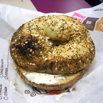 Dunkin' - Everything bagel with cream cheese - Donuts Near Me - New Castle, Delaware