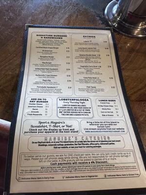 Menu photo 2 Maguire's Bay Front Restaurant Ocean Beach, NY Menu photo 2 Maguire's Bay Front Restaurant Ocean Beach, NY