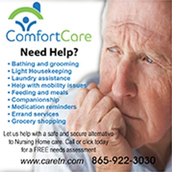 Comfort Care - We're here to help. One call is all you need to get a free needs assessment. - Home Health Care Near Me - Knoxville, Tennessee Comfort Care - We're here to help. One call is all you need to get a free needs assessment. - Home Health Care Near Me - Knoxville, Tennessee