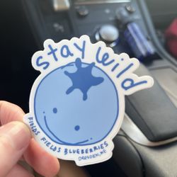 Fields Fields Blueberries - Sticker from their food trailer ($2)