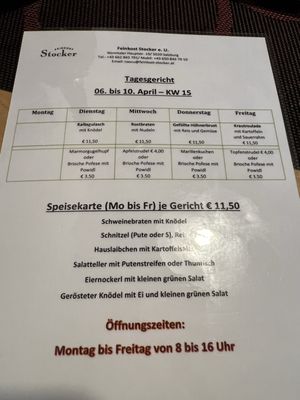 Menu photo 1 Stocker Metzgerei Salzburg, 5 Menu photo 1 Stocker Metzgerei Salzburg, 5