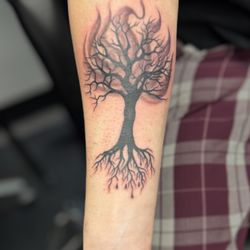 Emerald Tattoo & Piercing - Roseville - Ablaze Tree by Trevor