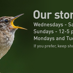 The Backyard Naturalist - The Backyard Naturalist is open for shopping! If you prefer to continue shopping via parking lot pickups for now, just call us to order.
