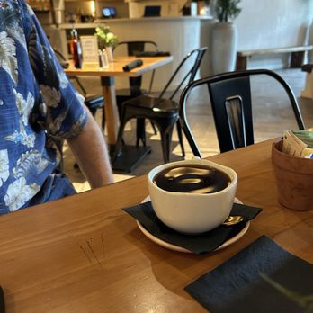 Bistrology - This was his coffee served with bubble - Breakfast & Brunch Near Me - Pensacola, Florida
