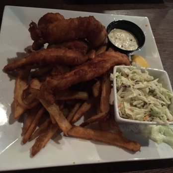 Flowing Tide Pub 1 - Fish and chips! Fries are great and fish was fresh- if you enjoy sweet coleslaw this one is good! - Sports Bars Near Me - Reno, Nevada Flowing Tide Pub 1 - Fish and chips! Fries are great and fish was fresh- if you enjoy sweet coleslaw this one is good! - Sports Bars Near Me - Reno, Nevada